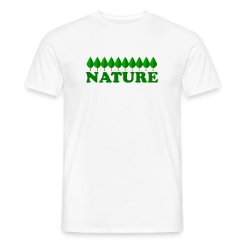 Nature - Men's T-Shirt - white - Front - AI Model Male 178 dark (178cm)