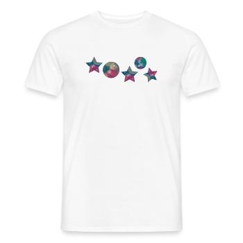 Noël des étoiles - T-shirt homme - blanc - Devant - AI Model Male 178 dark (178cm)