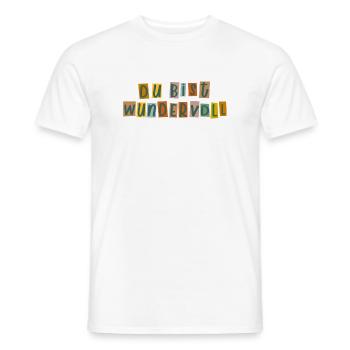 You're wonderful - Men's T-Shirt - white - Front - AI Model Male 178 dark (178cm)