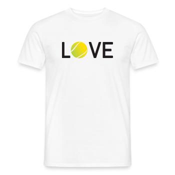 Amateur de tennis - T-shirt homme - blanc - Devant - AI Model Male 178 dark (178cm)