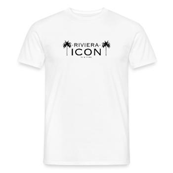 Riviera Icon Logo - T-shirt homme - blanc - Devant - AI Model Male 178 dark (178cm)