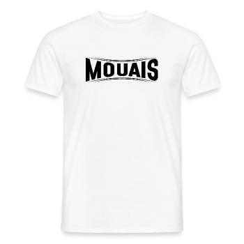 yes humor French skepticism express - Men's T-Shirt - white - Front - AI Model Male 178 dark (178cm)