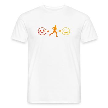 Geschenkidee für einen Running mit Running - Männer T-Shirt - Weiß - Vorne - AI Model Male 178 dark (178cm)