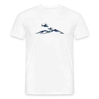 Helikopter Berg Pilot - Männer T-Shirt - Weiß - Vorne - AI Model Male 178 dark (178cm)