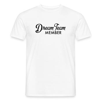 Dream Team Member - T-shirt homme - blanc - Devant - AI Model Male 178 dark (178cm)