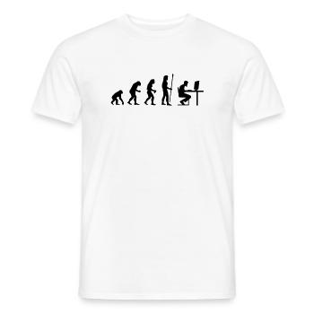 evolution_pc_gamer4 - Men's T-Shirt - white - Front - AI Model Male 178 dark (178cm)
