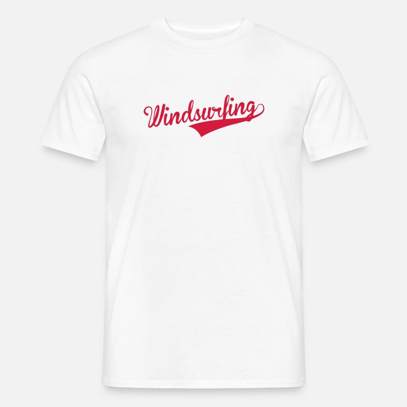Windsurfen / Windsurfer / Windsurf / Windsurfing - Männer T-Shirt - Weiß