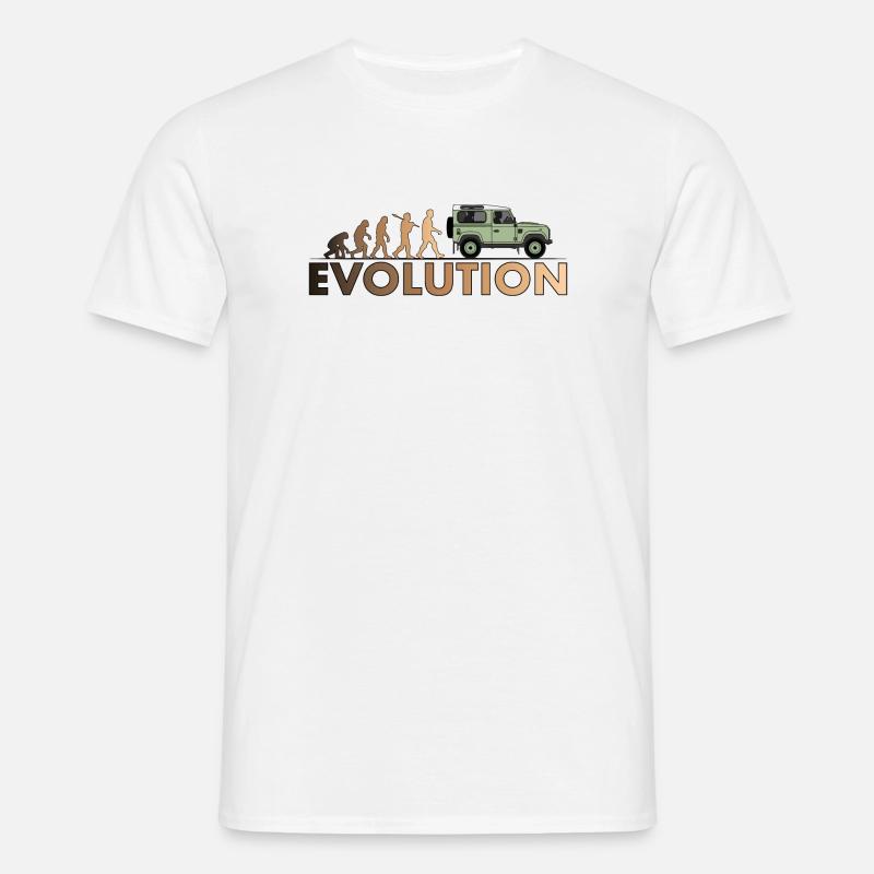 Defender 90 Evolution - Männer T-Shirt - Weiß