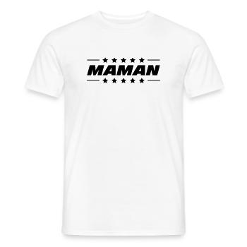 Mom / Mother's Day - Men's T-Shirt - white - Front - AI Model Male 178 dark (178cm)