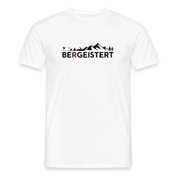 Bergeistert Motiv, Geschenk für Wanderer, Berge - Männer T-Shirt - Weiß - Vorne - AI Model Male 178 dark (178cm)