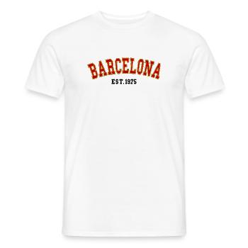 Barcelona_Est_1975 - Männer T-Shirt - Weiß - Vorne - AI Model Male 178 dark (178cm)