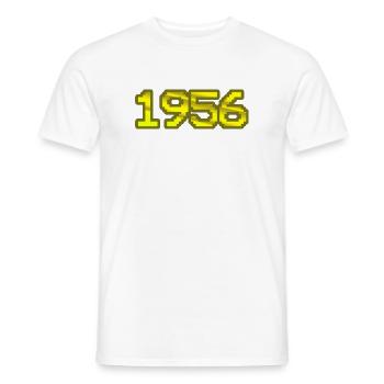1956 - Men's T-Shirt - white - Front - AI Model Male 178 dark (178cm)