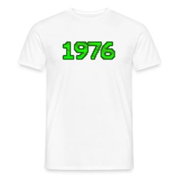 Nerd 1976 - Men's T-Shirt - white - Front - AI Model Male 178 dark (178cm)