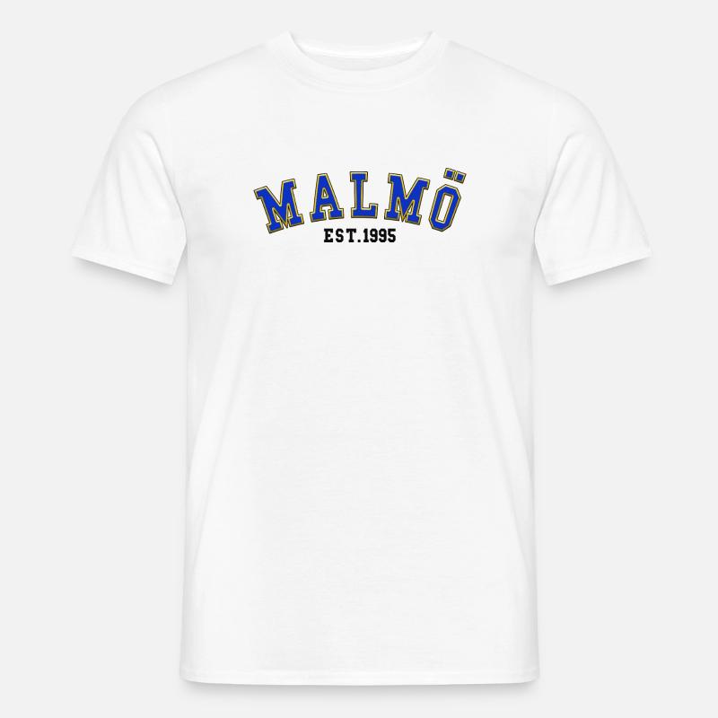 Malmö gegründet 1995 - Männer T-Shirt - Weiß