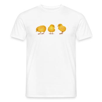 Chick – Cute Spring and Easter Motif - Men's T-Shirt - white - Front - AI Model Male 178 dark (178cm)