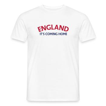 England Es kommt nach Hause Banner - Männer T-Shirt - Weiß - Vorne - AI Model Male 178 dark (178cm)