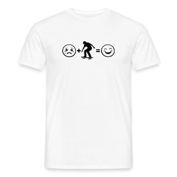 Modern Skateboarding Artwork - Men's T-Shirt - white - Front - AI Model Male 178 dark (178cm)