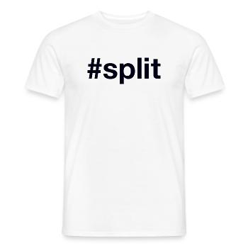 Split Hrvatska Croatia Kroatien Hashtag - Männer T-Shirt - Weiß - Vorne - AI Model Male 178 dark (178cm)