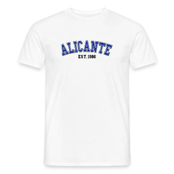 Alicante Fondée en 1986 - T-shirt homme - blanc - Devant - AI Model Male 178 dark (178cm)