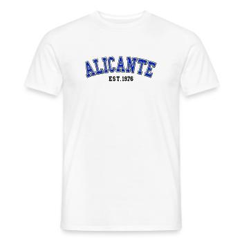 Alicante gegründet 1976 - Männer T-Shirt - Weiß - Vorne - AI Model Male 178 dark (178cm)
