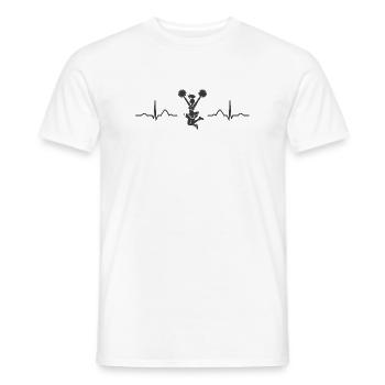Cheerpom pom girls Mom Cheerleading - T-shirt homme - blanc - Devant - AI Model Male 178 dark (178cm)