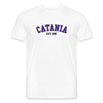 Catane Fondée en 1996 - T-shirt homme - blanc - Devant - AI Model Male 178 dark (178cm)