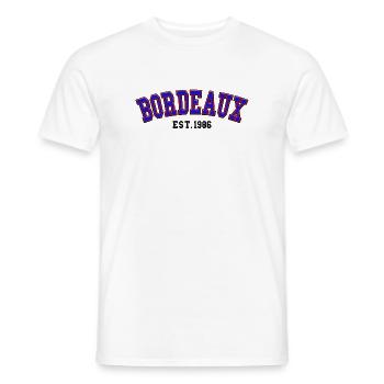 Bordeaux Est. 1986 - Men's T-Shirt - white - Front - AI Model Male 178 dark (178cm)