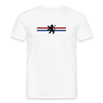 Niederlande - Nederland - Netherlands - Lion Löwe - Men's T-Shirt - white - Front - AI Model Male 178 dark (178cm)