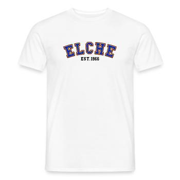 Elche, gegründet 1966 - Männer T-Shirt - Weiß - Vorne - AI Model Male 178 dark (178cm)