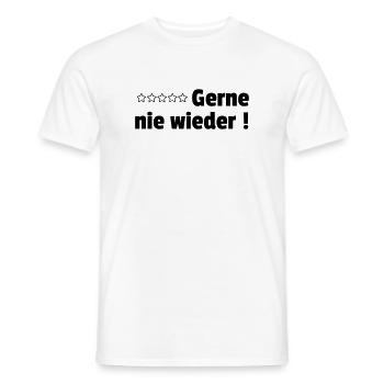 Gerne nie wieder - Männer T-Shirt - Weiß - Vorne - AI Model Male 178 dark (178cm)