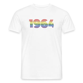 Rainbow 1964 - Men's T-Shirt - white - Front - AI Model Male 178 dark (178cm)