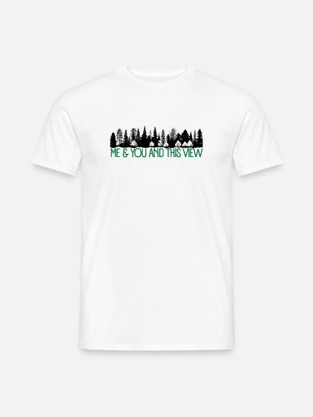 Me and you and this view-Tannenbaeume - Männer T-Shirt - Weiß