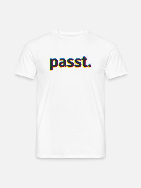 passt. - Männer T-Shirt - Weiß