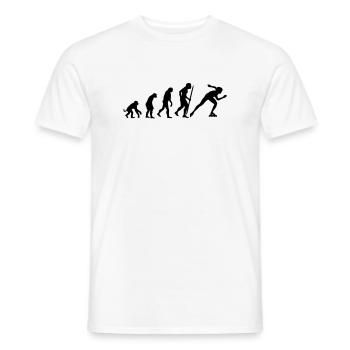 Changes in line speed skating - Men's T-Shirt - white - Front - AI Model Male 178 dark (178cm)