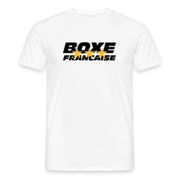 Boxen Francaise - Männer T-Shirt - Weiß - Vorne - AI Model Male 178 dark (178cm)
