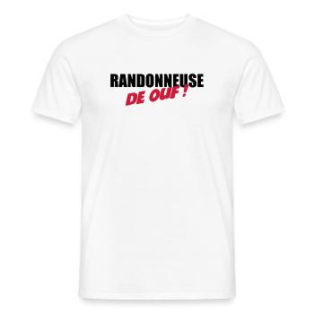 Randonneuse de ouf ! - T-shirt homme - blanc - Devant - AI Model Male 178 dark (178cm)