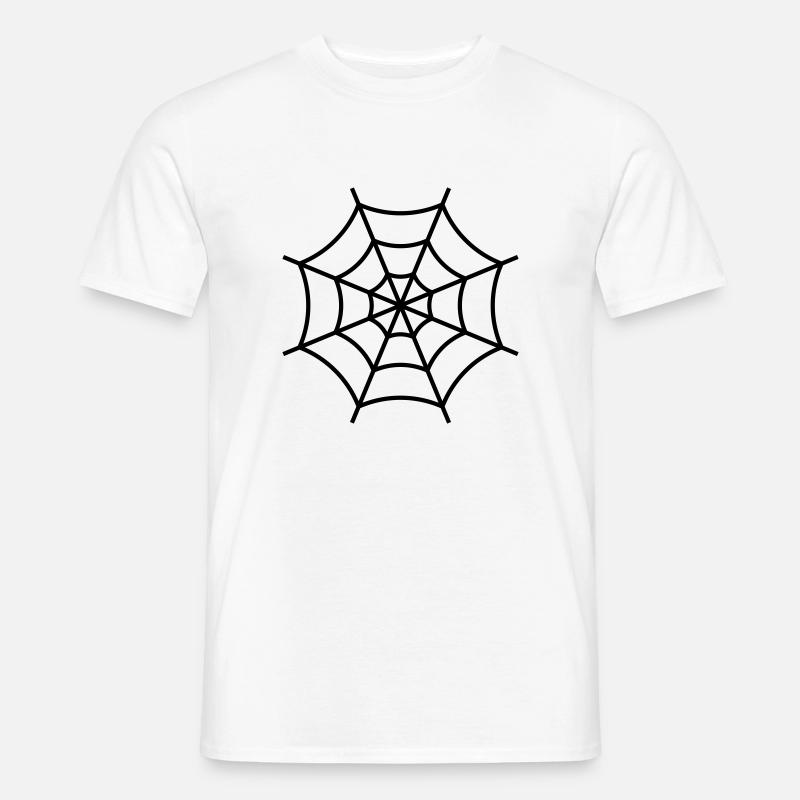 Spinnennetz - Männer T-Shirt - Weiß