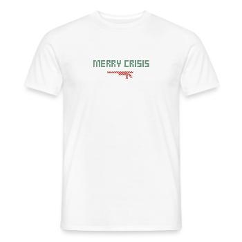 Crise joyeuse - T-shirt homme - blanc - Devant - AI Model Male 178 dark (178cm)