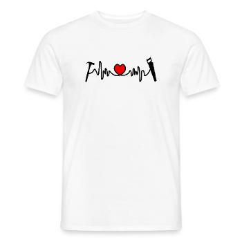 Logo for carpenter carpenter - Men's T-Shirt - white - Front - AI Model Male 178 dark (178cm)
