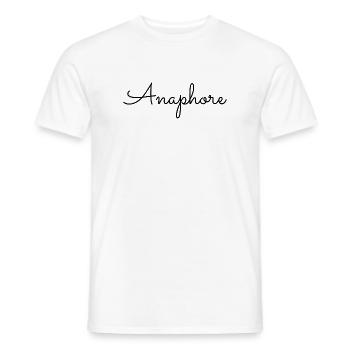 Anaphore - T-shirt homme - blanc - Devant - AI Model Male 178 dark (178cm)