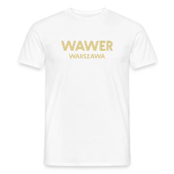 WAWER Warszawa Warsaw Warschau - Men's T-Shirt - white - Front - AI Model Male 178 dark (178cm)