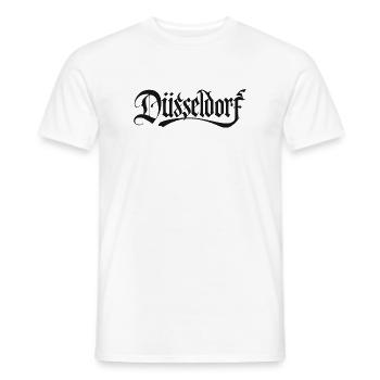 Duiseldorf Gothic Logo - Männer T-Shirt - Weiß - Vorne - AI Model Male 178 dark (178cm)