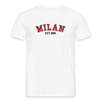 Milan_Est_1975 - Men's T-Shirt - white - Front - AI Model Male 178 dark (178cm)