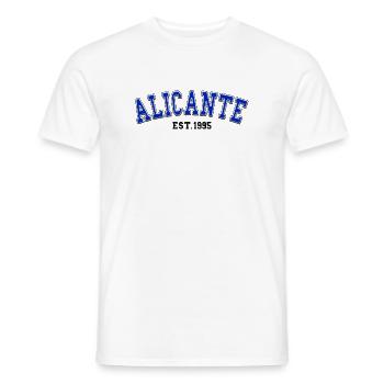 Alicante gegründet 1995 - Männer T-Shirt - Weiß - Vorne - AI Model Male 178 dark (178cm)