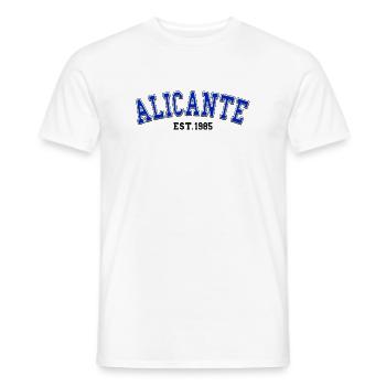 Alicante Fondée en 1985 - T-shirt homme - blanc - Devant - AI Model Male 178 dark (178cm)