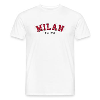 Mailand, gegründet 1966 - Männer T-Shirt - Weiß - Vorne - AI Model Male 178 dark (178cm)