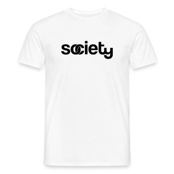 society - Männer T-Shirt - Weiß - Vorne - AI Model Male 178 dark (178cm)