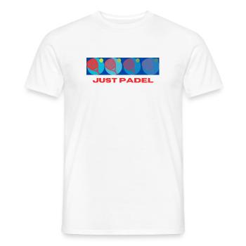 Just Hide Padel - Men's T-Shirt - white - Front - AI Model Male 178 dark (178cm)