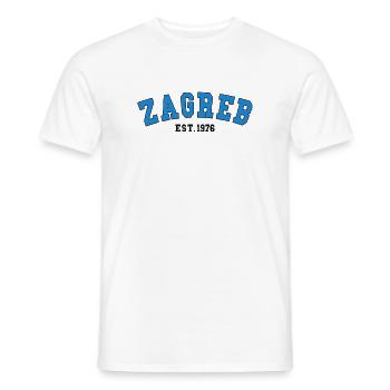 Zagreb fondée en 1976 - T-shirt homme - blanc - Devant - AI Model Male 178 dark (178cm)
