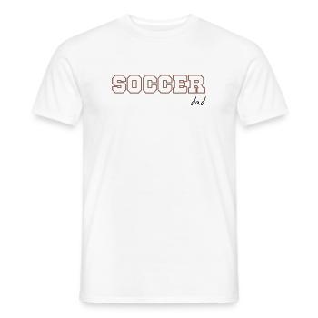 Papa footballeur - T-shirt homme - blanc - Devant - AI Model Male 178 dark (178cm)